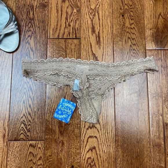 NWT Intimately Free People Lace Thong Panties Underwear Size Medium ( Size 8 ) - Picture 3 of 6